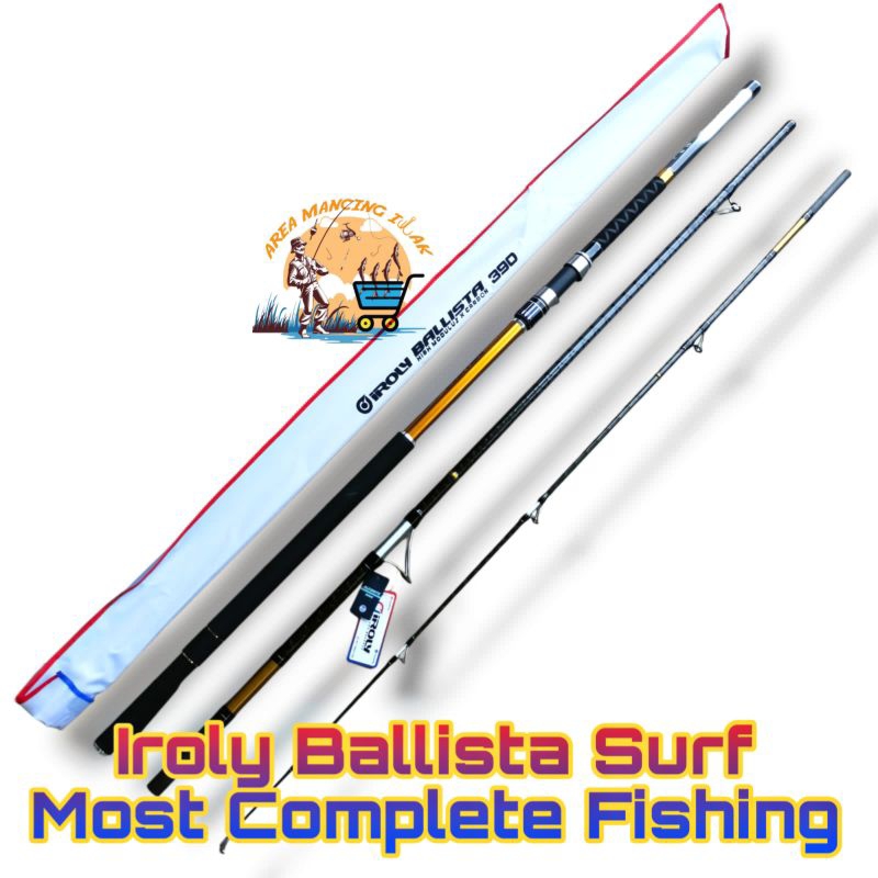 Joran Iroly Ballista Surf 390 420 450 Sambung 3 Rock Fishing