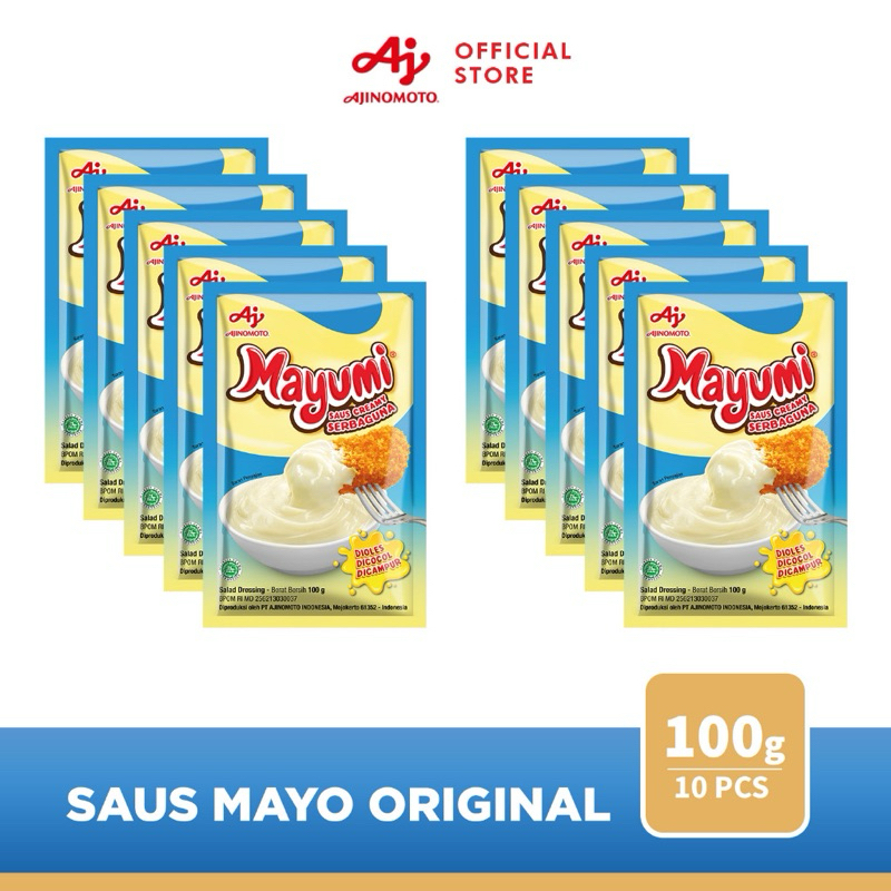 

MAYUMI Mayonaise Saus Mayo Original 100gr (10Pcs)