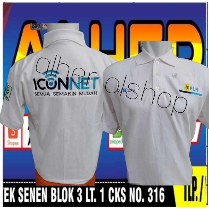 kaos BUMN PLN baju BUMN PLN seragam BUMN PLN Kaos iconnet baju iconnet seragam iconnet kaos kerah ic