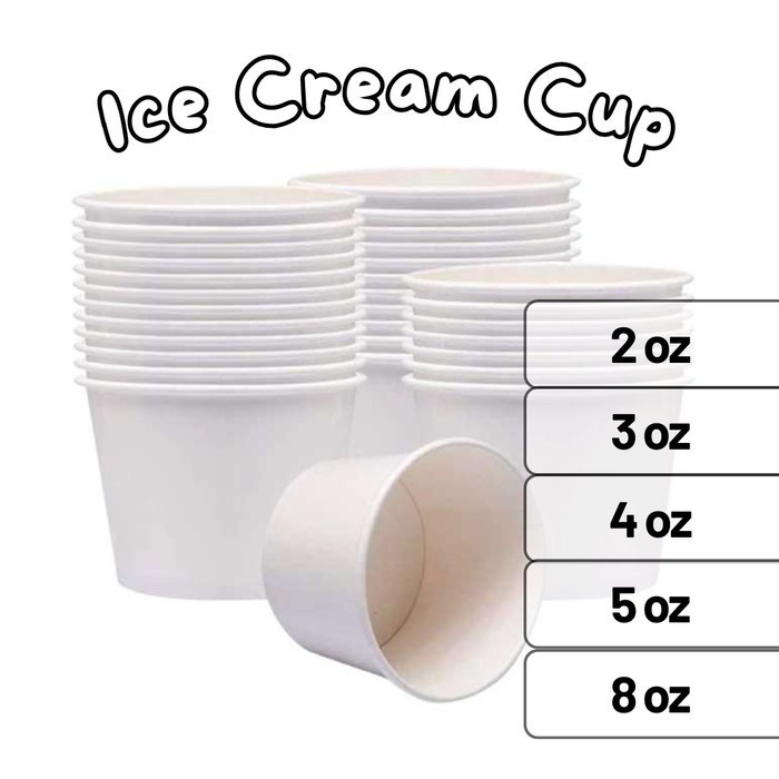 Paper Cup Ice Cream / Gelas Es Krim Kertas / Ice Cream Cup