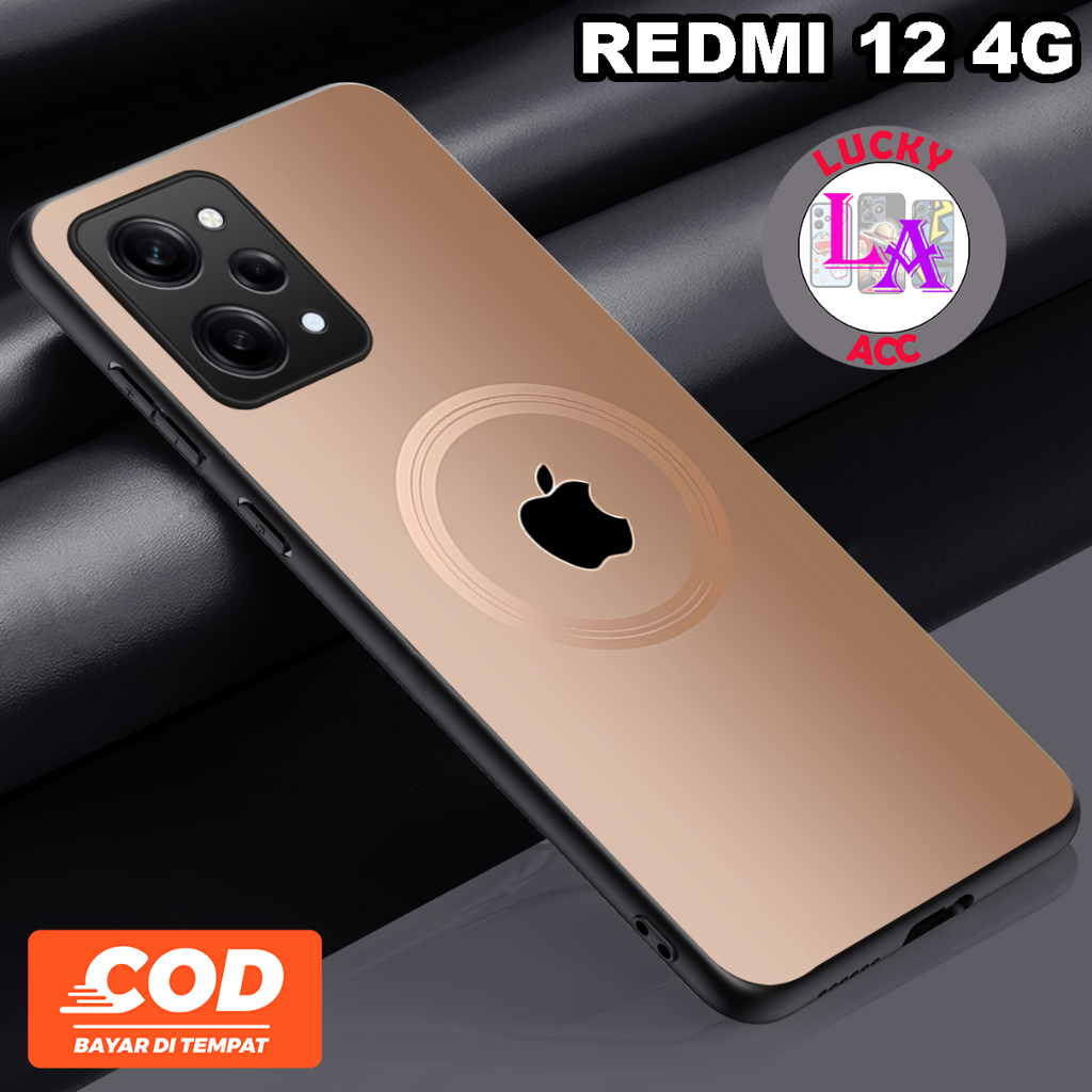 Softcase Glass Case Redmi 12 Terbaru  Case Redmi 12 2023 - Casing Handphone Redmi 12 terbaru - Pelin