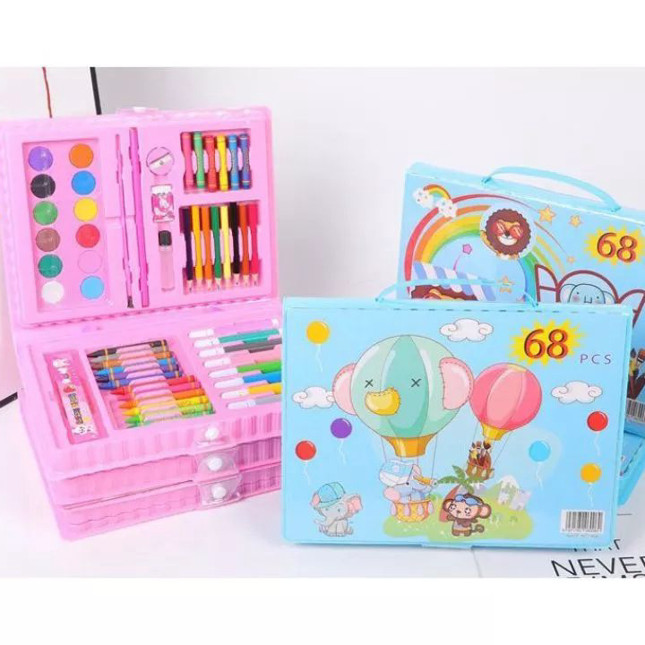 

Model Baru ART SET 208PCS / 150PCS / 86PCS / 68PCS / CRAYON MEWARNAI / PENSIL WARNA Crayon Set - Crayon Mewarnai - PENSIL