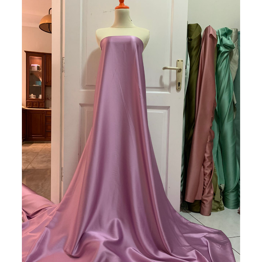 Diskon Kain Armani Silk Premium Quality Armani Silk Polos Warna Sage Green