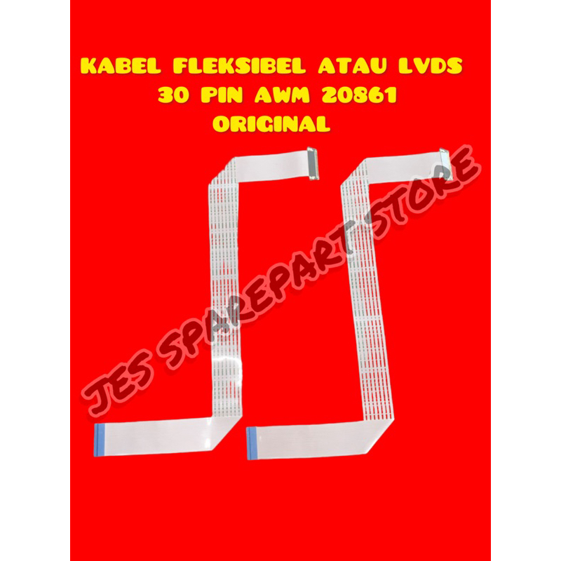 KABEL FLEKSIBEL ATAU LVDS  30 PIN AWM 20861  ORIGINAL