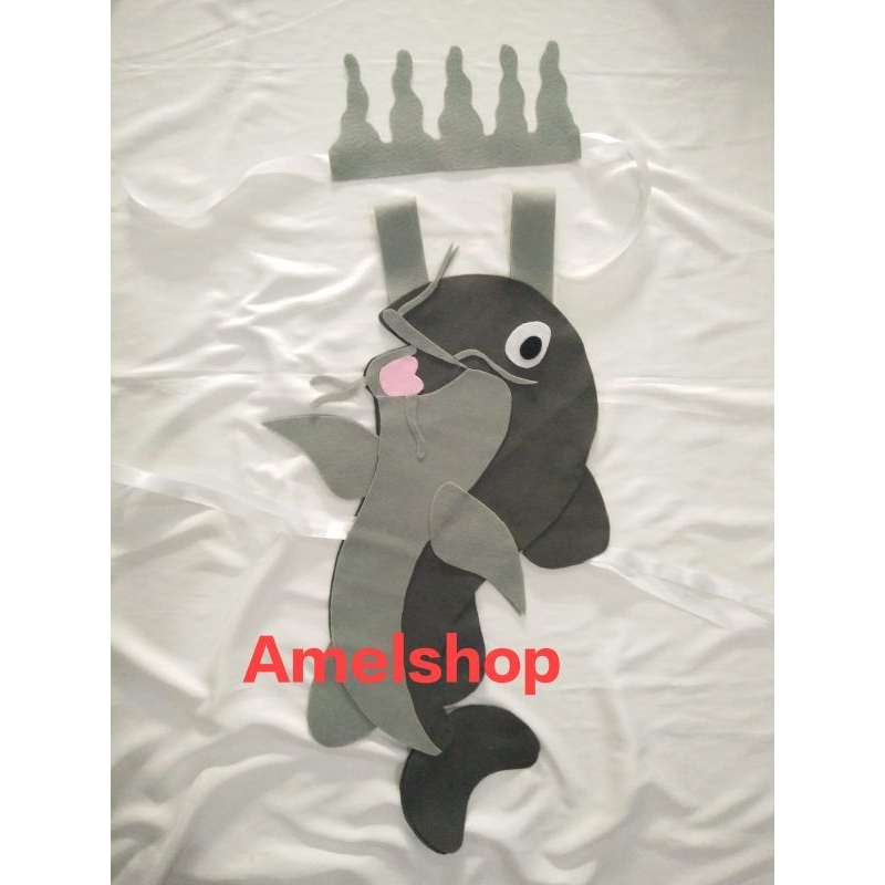 PO kostum ikan lele/baju karnaval anak SD/kostum karnaval kain flanel anak TK