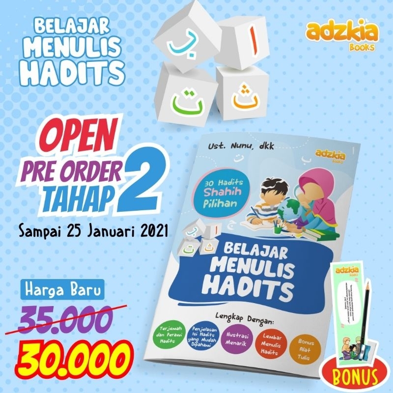 

BUKU BELAJAR MENULIS HADITS