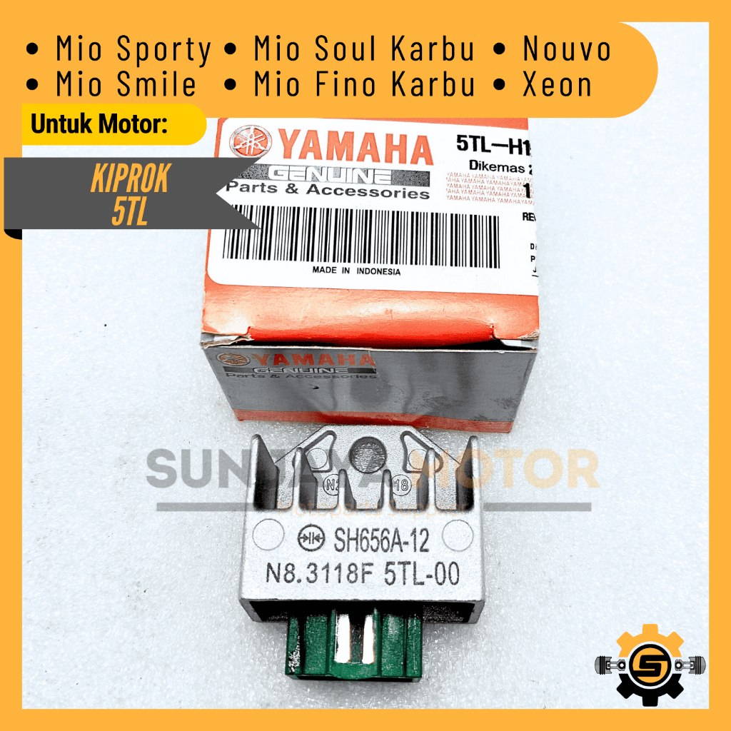 Kiprok Regulator 5TL Ciprok Rectifier Original Yamaha Mio Sporty Mio Smile Mio Soul Karbu Fino Carbu
