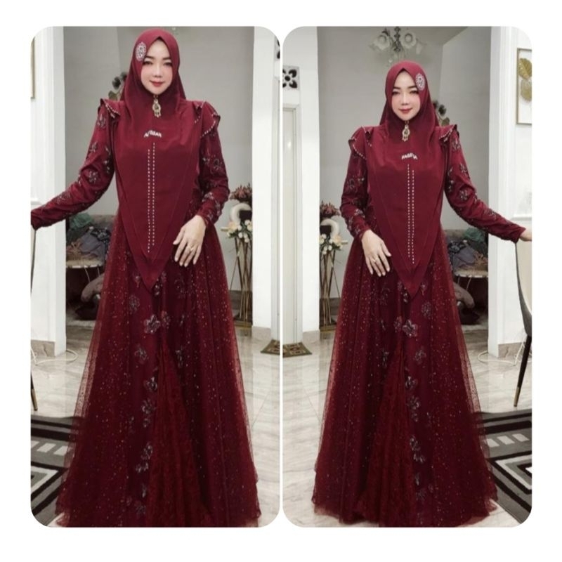 Daily Gamis Lyodra YASMIN, Iswari SET by fAesta gamis premium