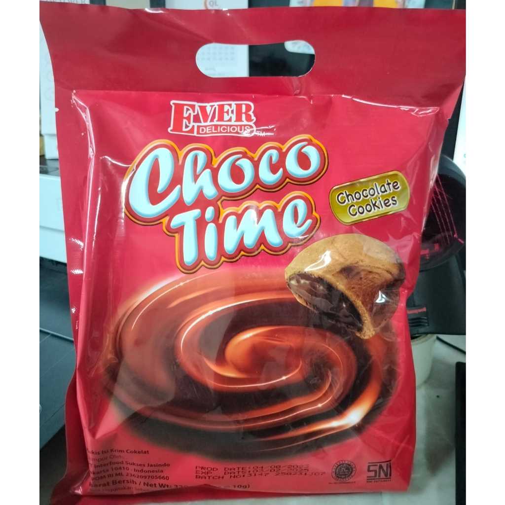 

Ever Choco Time Chocolate Cookies 320gr(32pcs,10gr)