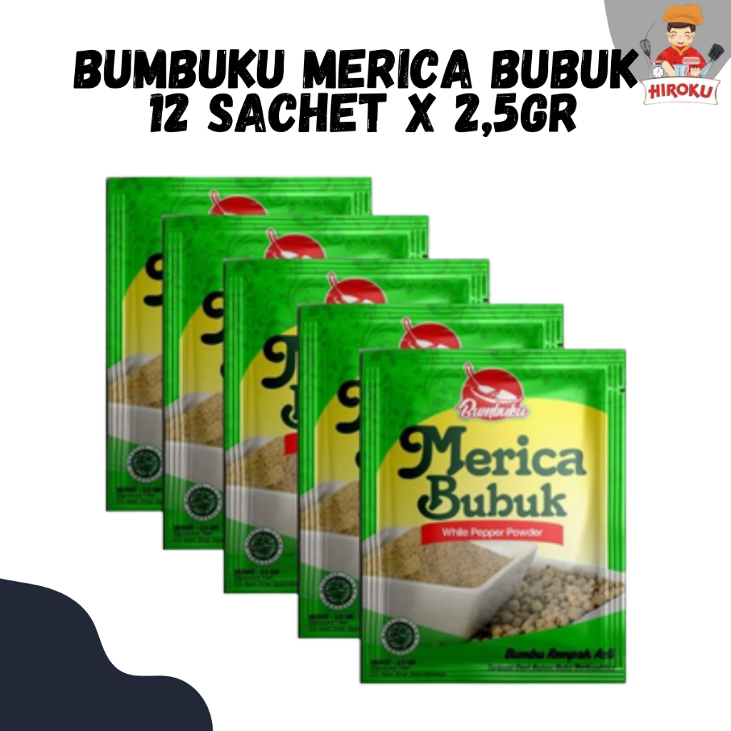 

BUMBUKU MERICA Bubuk sachet 2,5gr 1 renteng (isi 12pcs)