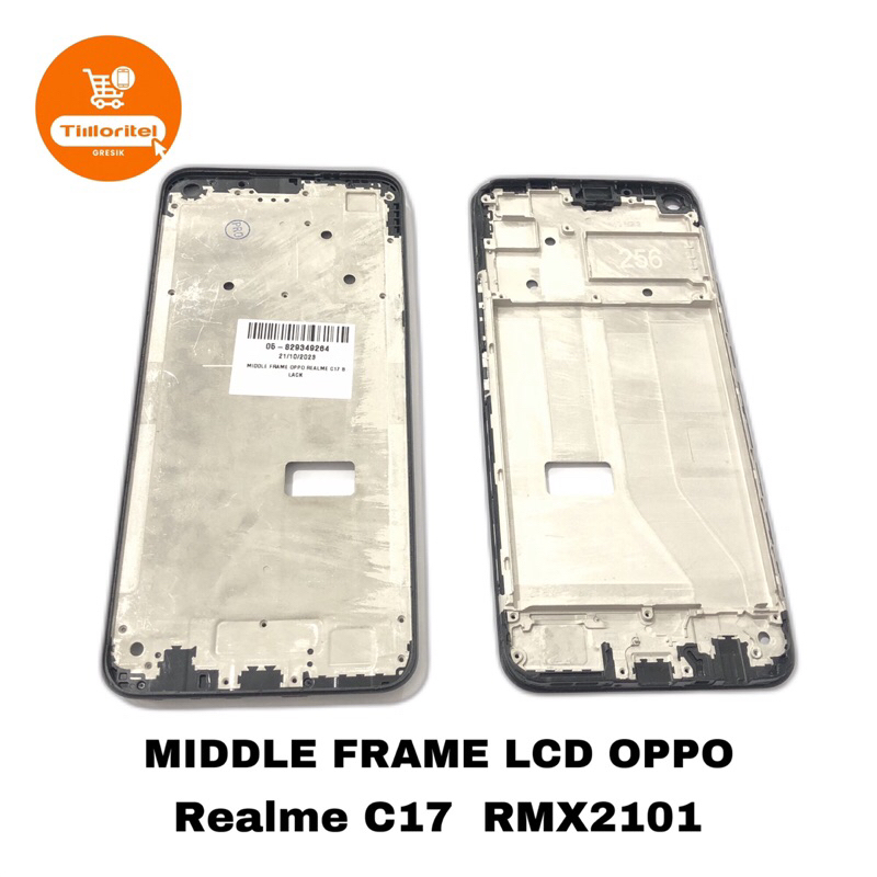 MIDDLE FRAME LCD OPPO REALME C17 RMX2101 / BEZZEL TULANG TENGAH REALME C17