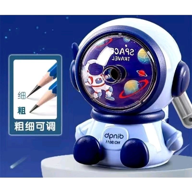

Serutan pensil astronout/ rautan pencil dingb astronot/Rautan pensil putar/ sharpener astronout