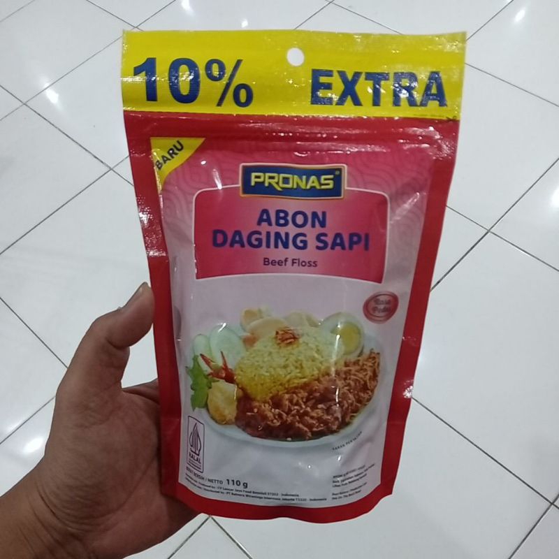 

Mahbubah - Pronas 110g Abon Daging Sapi Pedas Refil