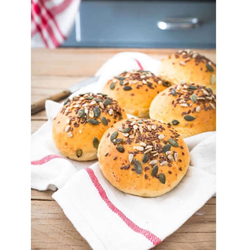 

MULTIGRAIN BURGER BUN ( isi 5)