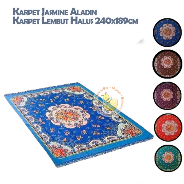 Karpet Jasmine Aladin Karpet Lembut Halus 240x189cm