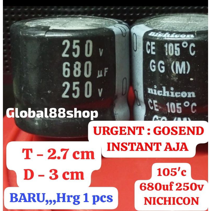 ELCO ECO ELKO 680uf/250v 680uf 250v NICHICON 105'C