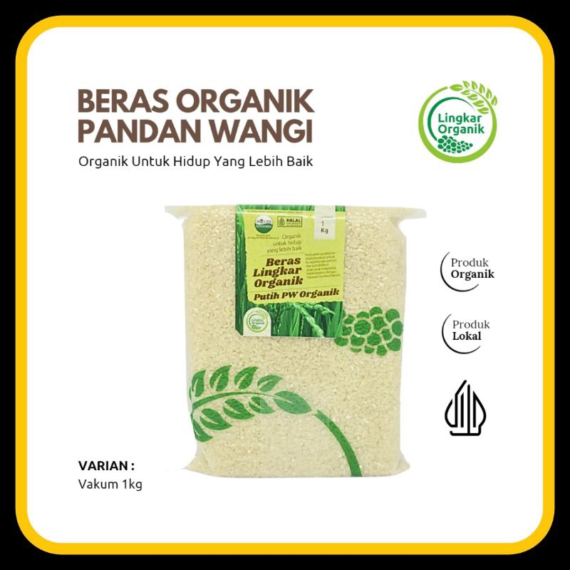 

Beras Organik PANDAN WANGI Kemasan Vakum 1kg - Lingkar Organik