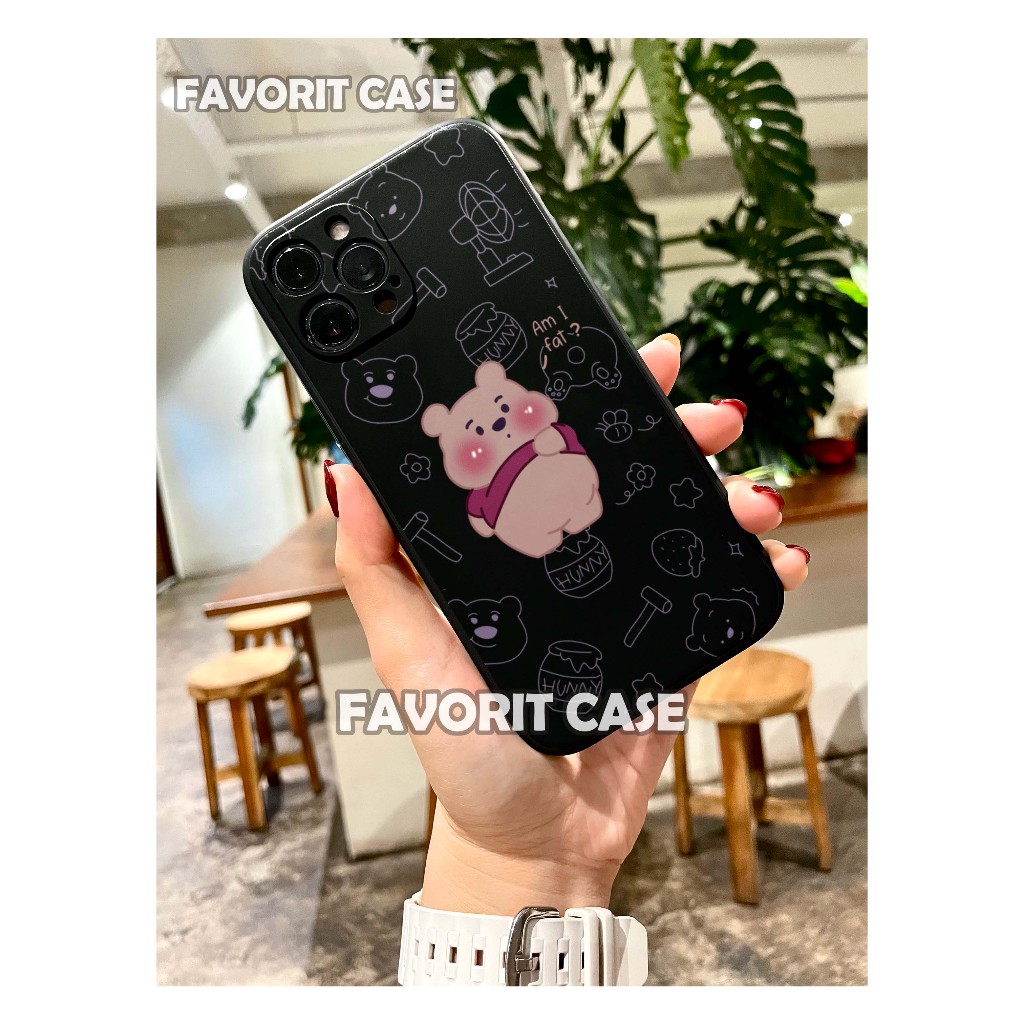 Xiaomi Redmi Note 5 5A 6 7 8 9 10 10s 11 12 PRO 4G 5G Soft Case Motif Lotso Winnie The Pooh Toy Story 001 002 Kartun Lucu Silikon Casing Square Edge