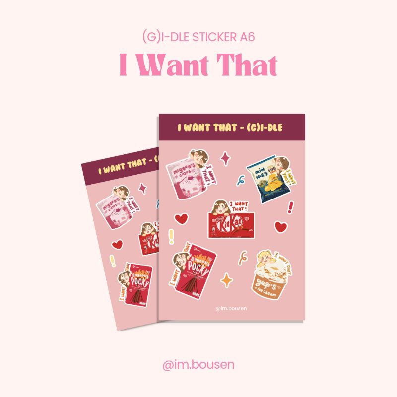 

<READY> I want that sticker pack - (G)I-DLE