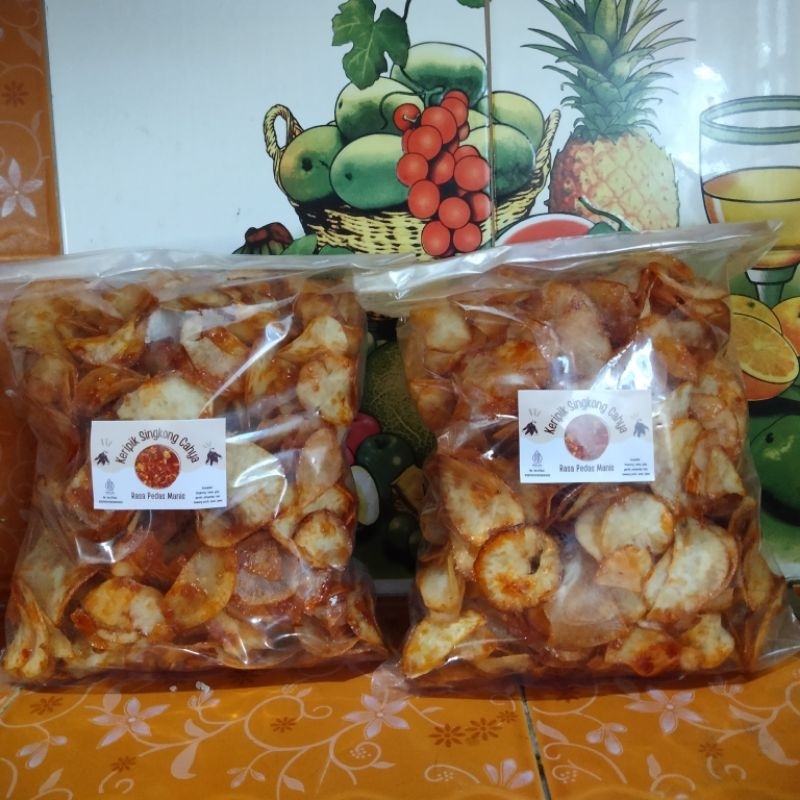 

Keripik Singkong Rasa Pedas Manis Berat 500gr