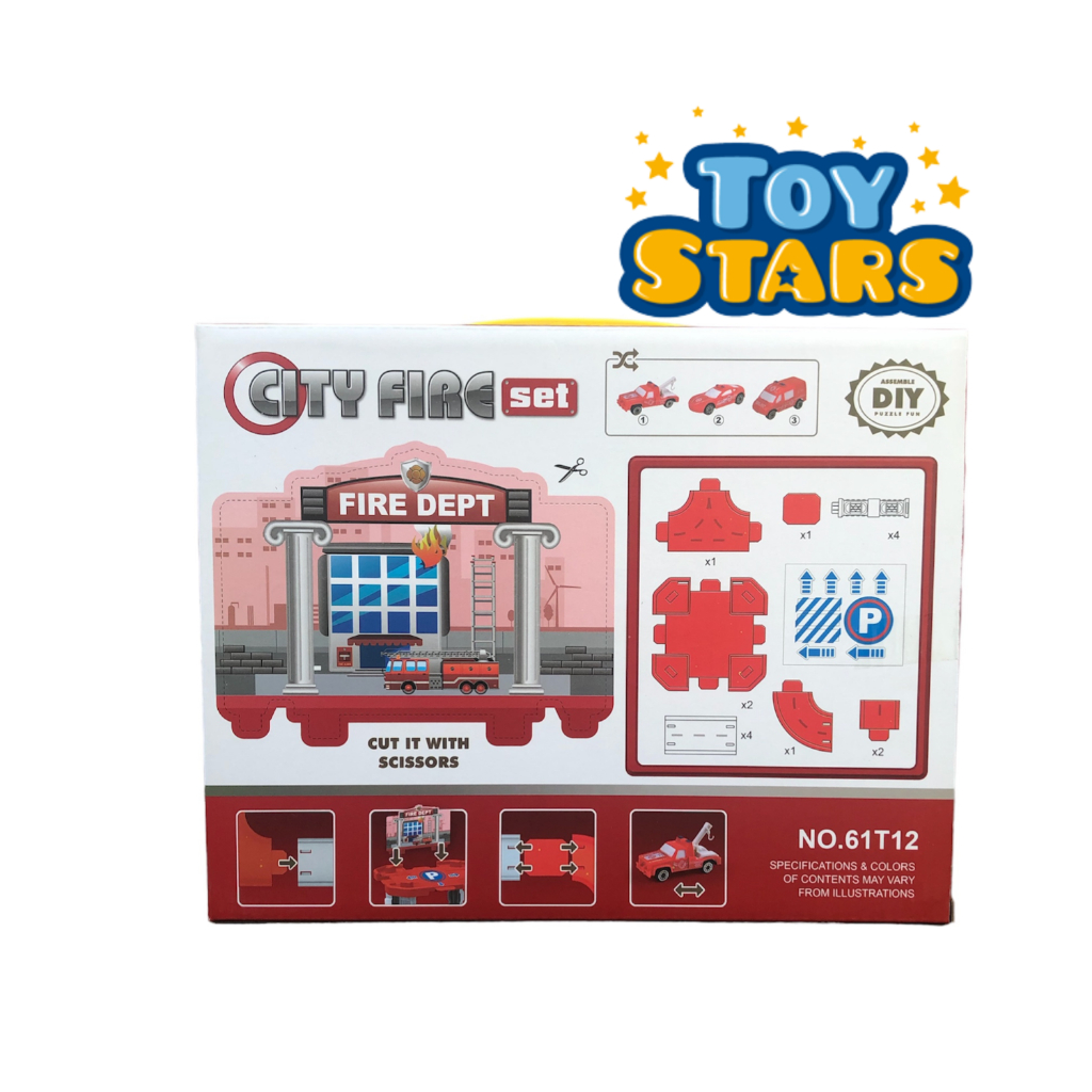 [TOYSTARS888 ]Mainan Anak POLICE / TRUCK CATAPULT ASSEMBLE DIY Puzzle Fun DIY Scene