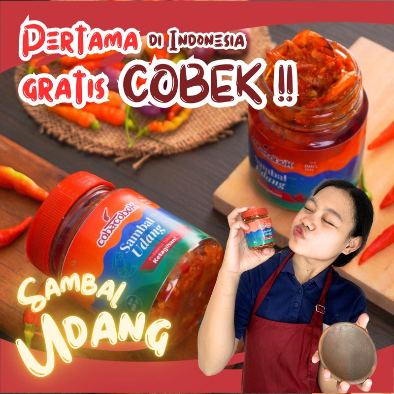 

Coba Cobek - Sambal Udang Lauk Udang 150gr Pedas Sambel Udang