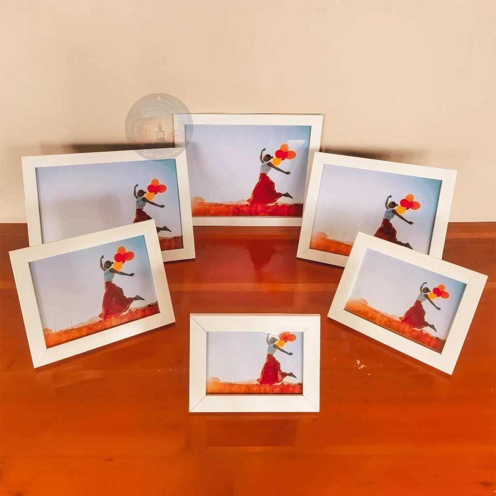 BINGKAI + Cetak Foto 12R 12RP 30x40cm 30x45cm Pigura Frame Hiasan Dinding Wall Decor