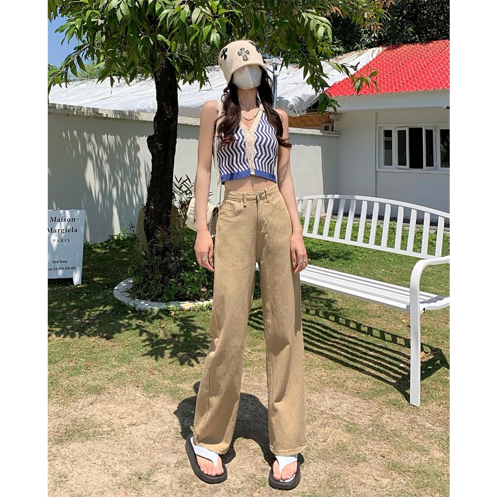 DARLA - Titan Jeans / Highwaist Kulot Jeans/ Brown Baggy Jeans J661