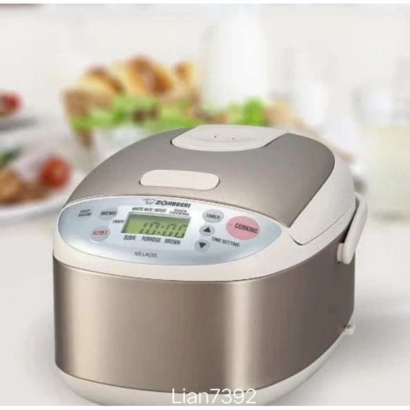 Zojirushi NS-LAQ05 Rice Cooker 0.5L Stainless MICOM Fuzzy Logic