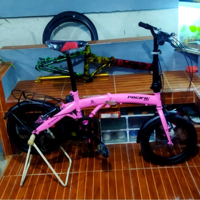 Sepeda Lipat Ukuran 16 Repaint Pacific