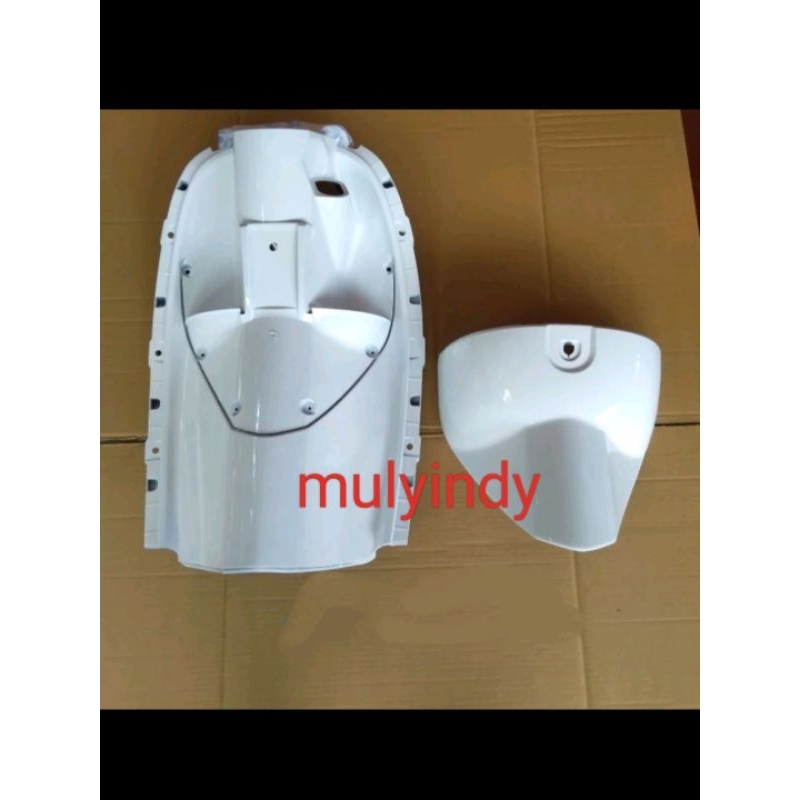 cover body leksil dasbor inner scoopy karbu 2009 2010 2011 2012 putih