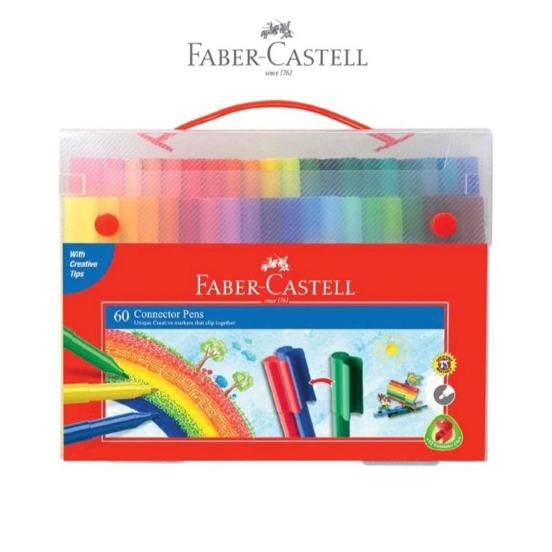 

Connector Pen 60 Warna Faber Castell 155071 Colours Spidol Craft