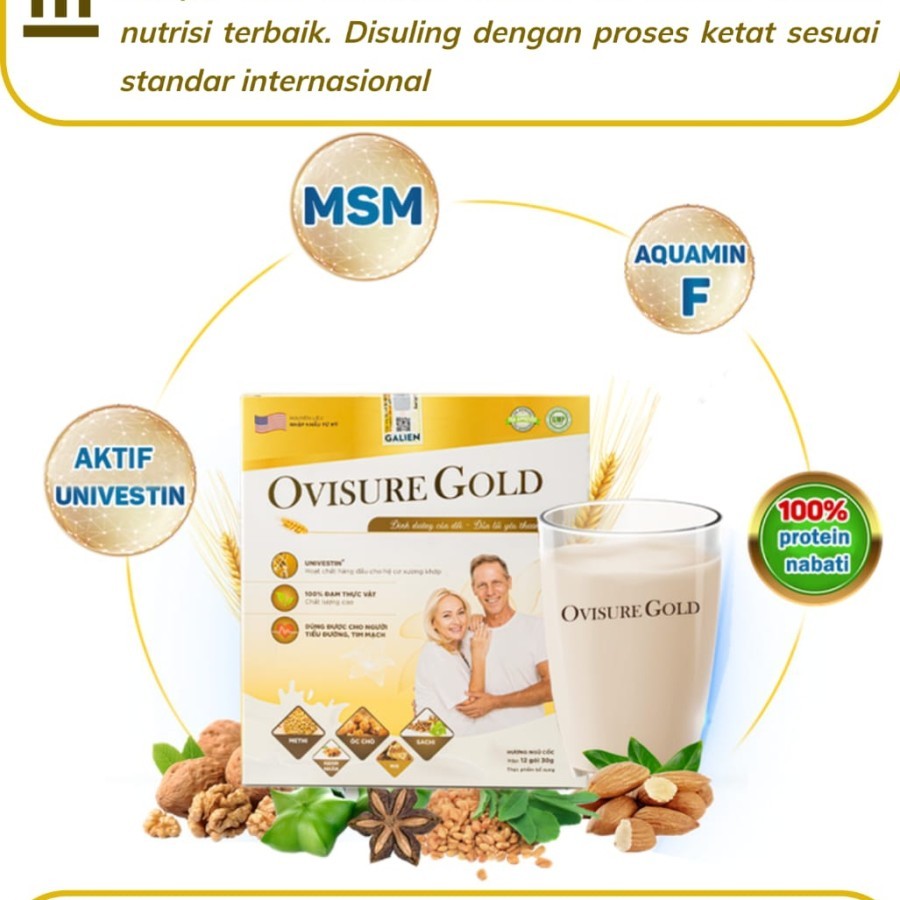 

3 Box Ovisure Gold Milk Susu Obat Tulang Dan Sendi Yg Sehat GARANSI 100% ORI