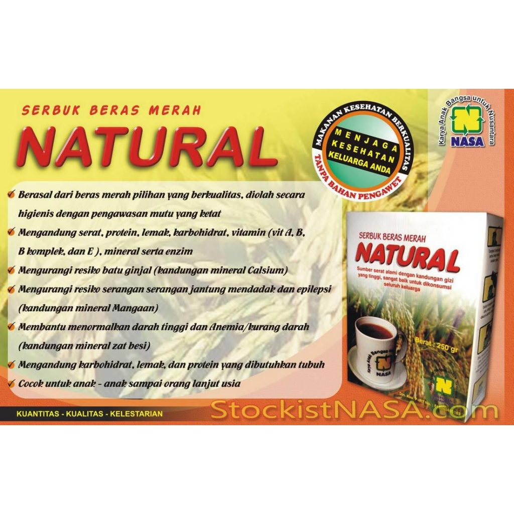 

Serbuk Beras Merah Natural Besar