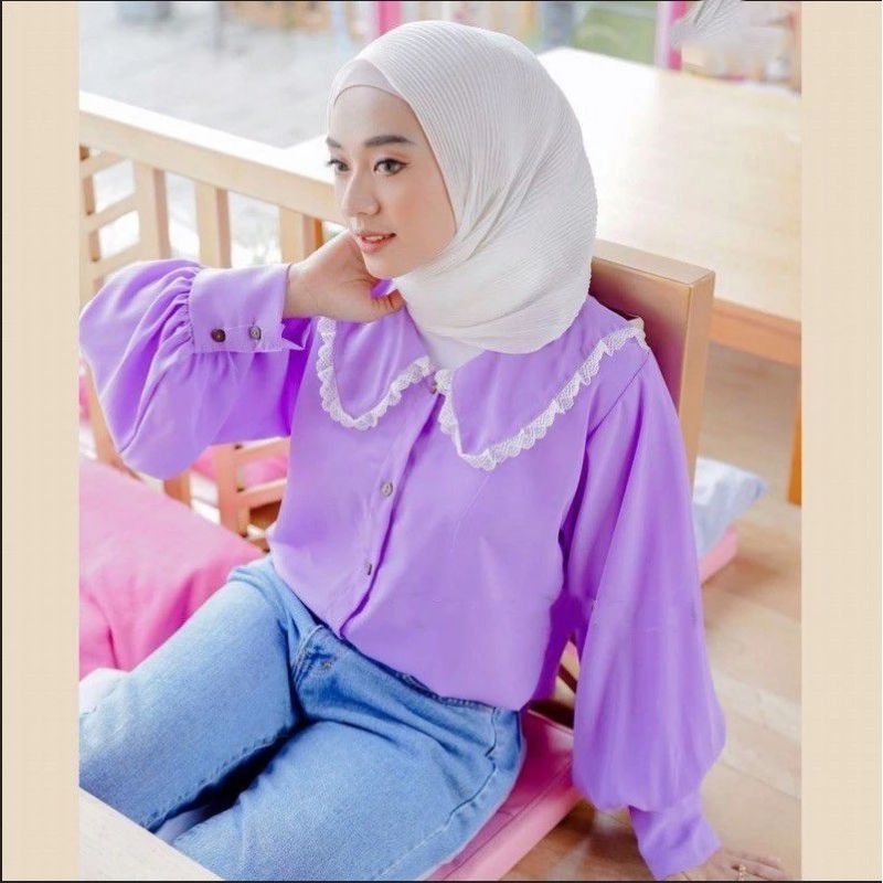 Link CO live Blouse Atasan kerah sailor