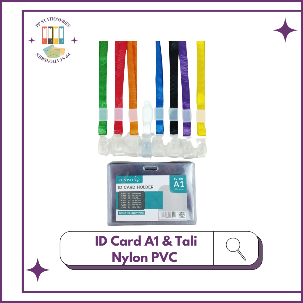 

Penpal Bundling ID Card A1 + Tali ID Nylon Soft PVC PENPAL 40 PCS [NYLKSFP]