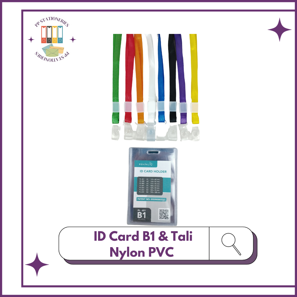 

Penpal Bundling ID Card B1 + Tali ID Nylon Soft PVC PENPAL 40 PCS [NYLKSFP]