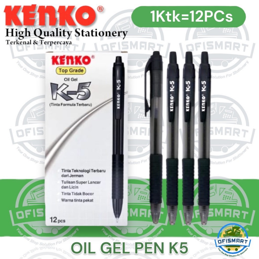 

Kenko Oil Gel Pen K-5 | 0,5mm | @1Ktk=12PCs