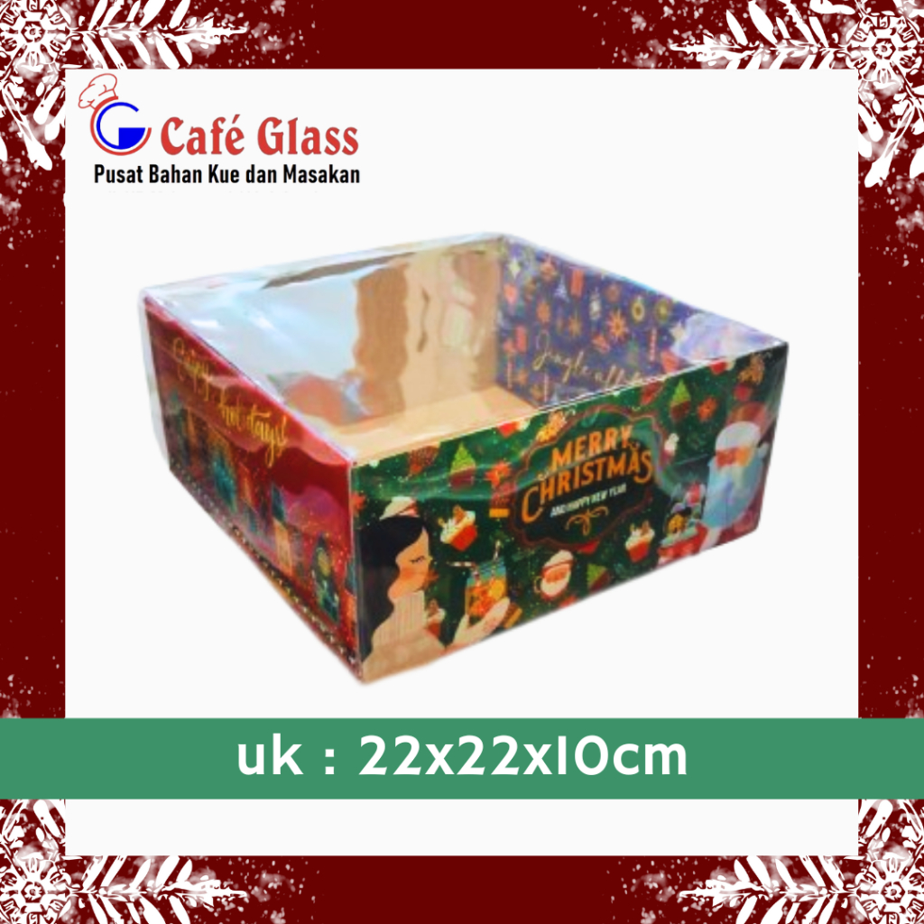 

Box Appetit Xmast / Box Christmas Edition / Tutup Full Mika 22x10cm