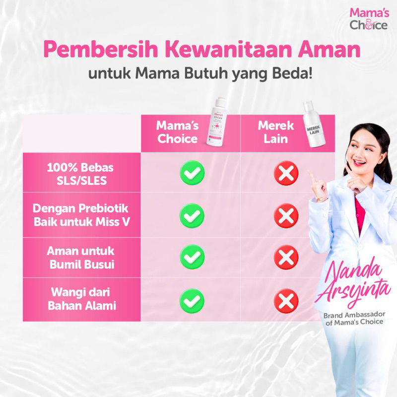 Mama’s choice REFRESHING FEMININE wash 100ml pembersih kewanitaan refreshing feminime mamas choice MAMA’S CHOICE mama mamachoice mama’s bumil ibu hamil