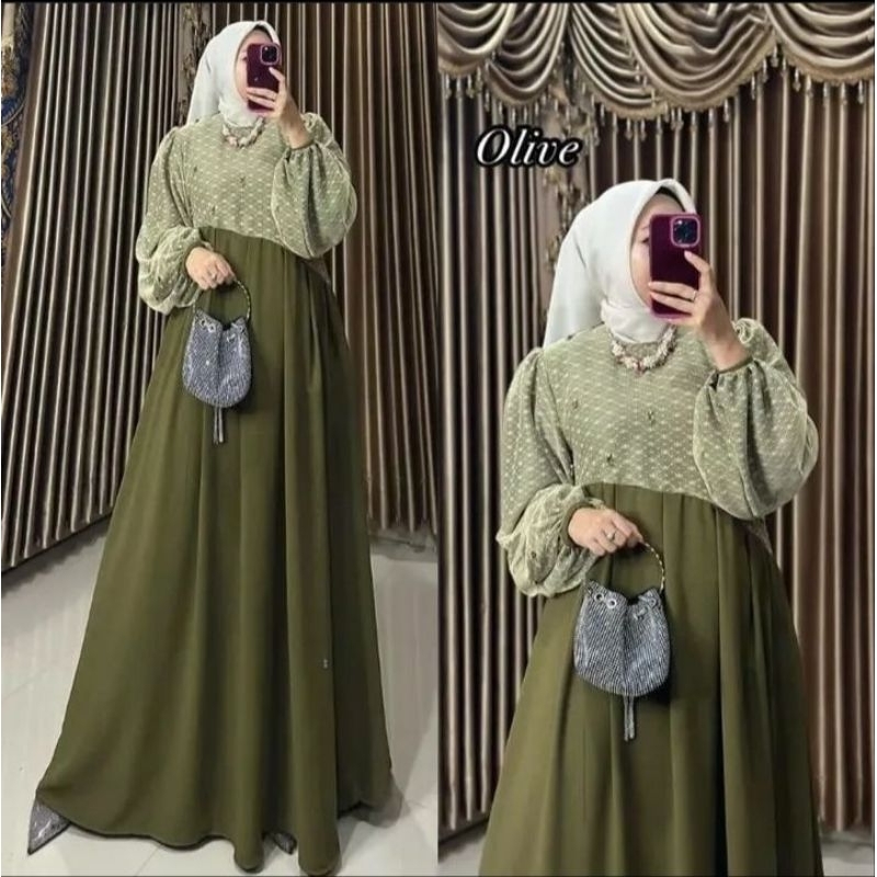 RALINE DRESS PAYET | DRESS KEKINIAN | DRESS REMAJA | DRESS DEWASA | DRESS MUSLIMAH | DRESS KONDANGAN