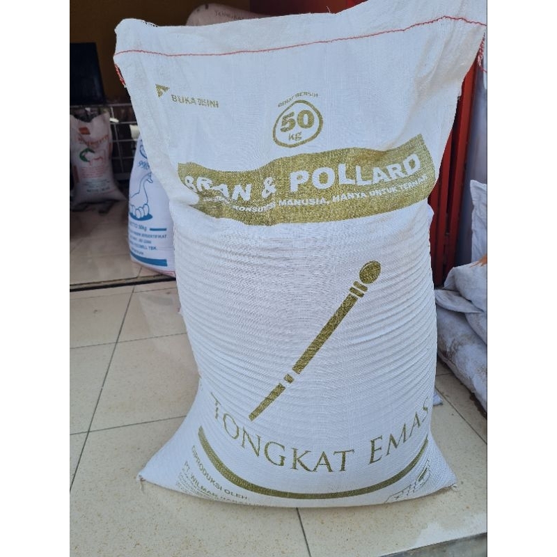 Bran Pollard Gandum Cap Tongkat Emas