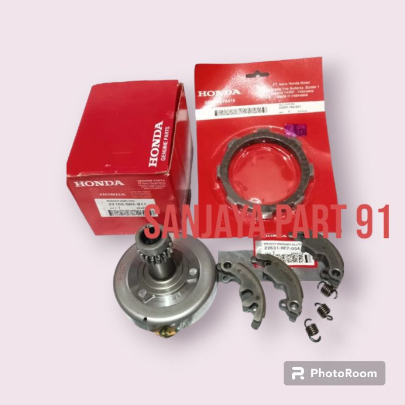 MANGKOK GANDA GN5 + KAMPAS GANDA+PLAT KOPLING HONDA GRAND SUPRA LAMA ASTREA ORIGINAL