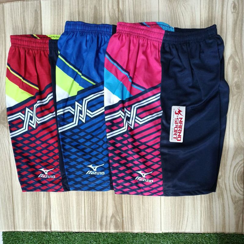 celana voli printing mizuno celana pendek voli badminton