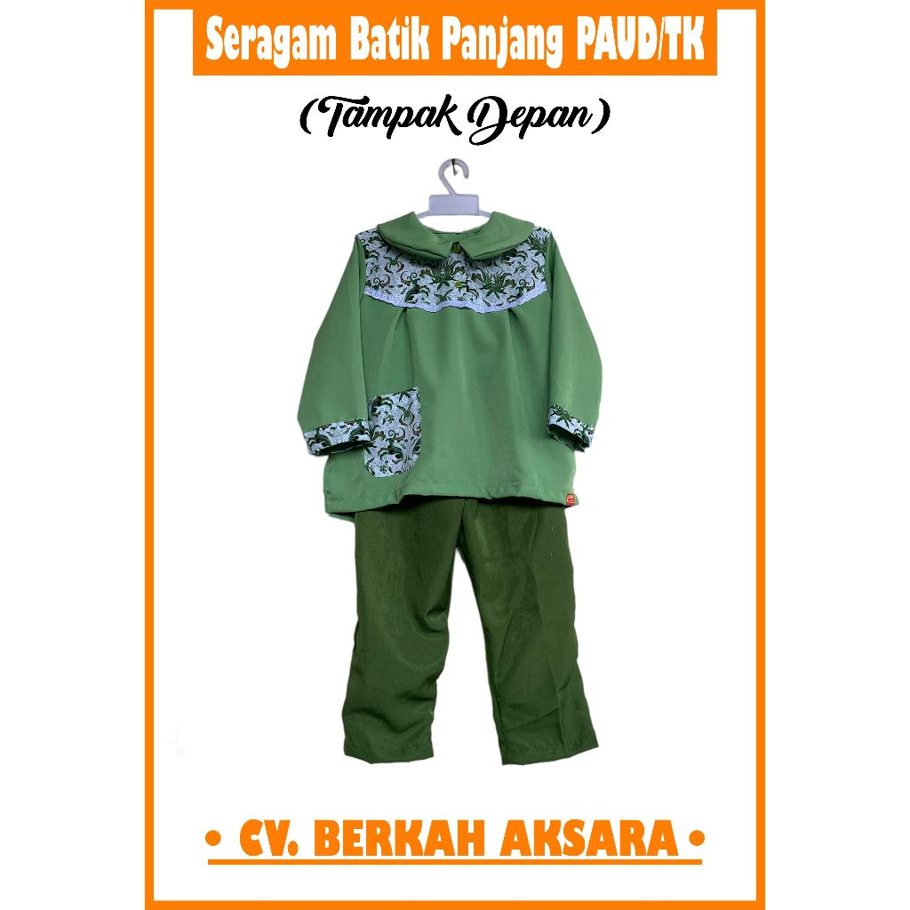 Seragam Batik Panjang PAUD/TK