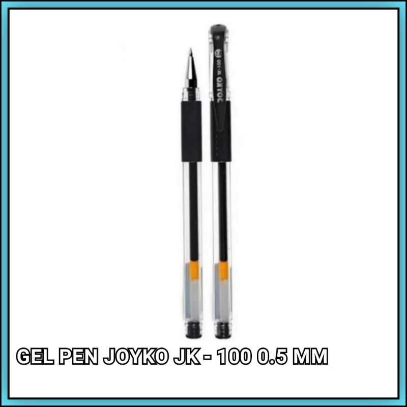 

1 Pcs Pulpen Joyko Gel JK - 100 Hitam 0.5 Mm