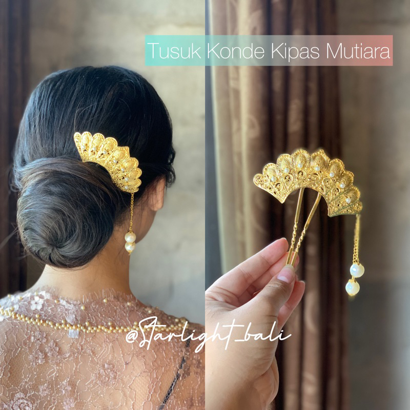 STARLIGHT BALI - Tusuk Konde Kipas / Aksesoris Rambut / Konde Rambut/ Headpiece