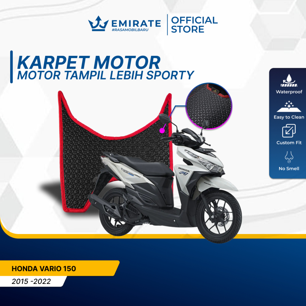 Karpet Motor/Alas Pijakan Kaki Motor Vario 150 (2015–2022)