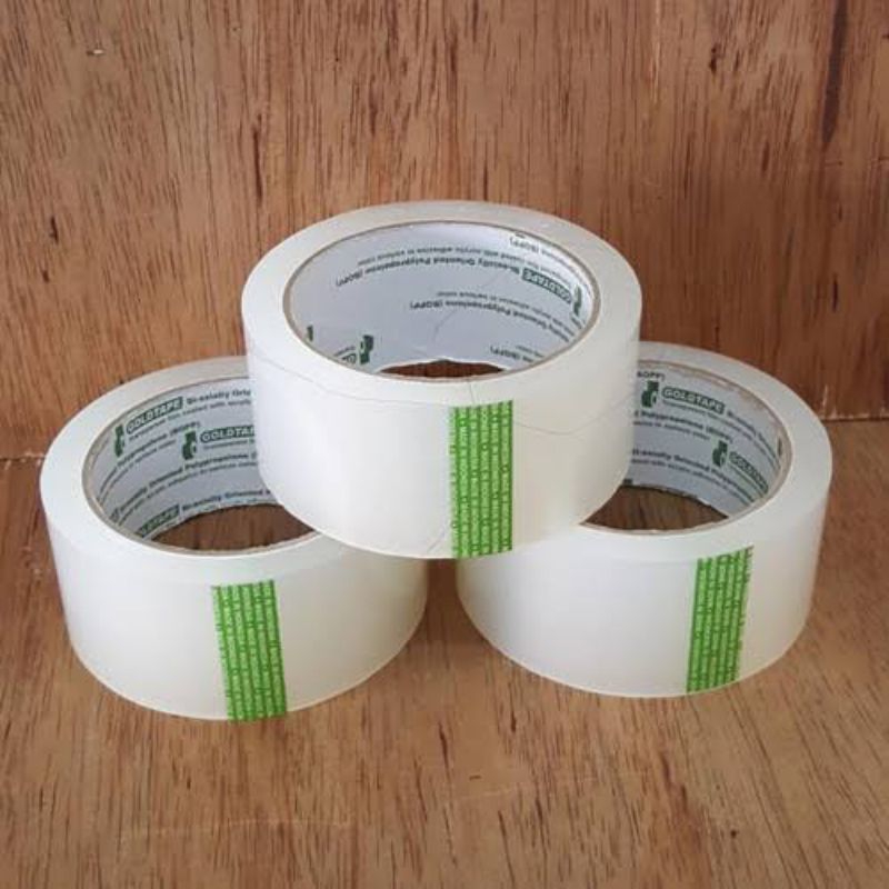 

Lakban Bening Gold Tape / Isolasi besar / Selotip Besar