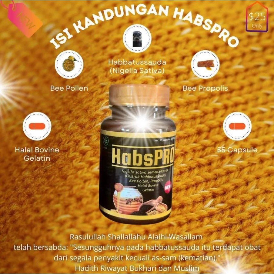 HABSPRO Nigella Sativa Kemasan Original